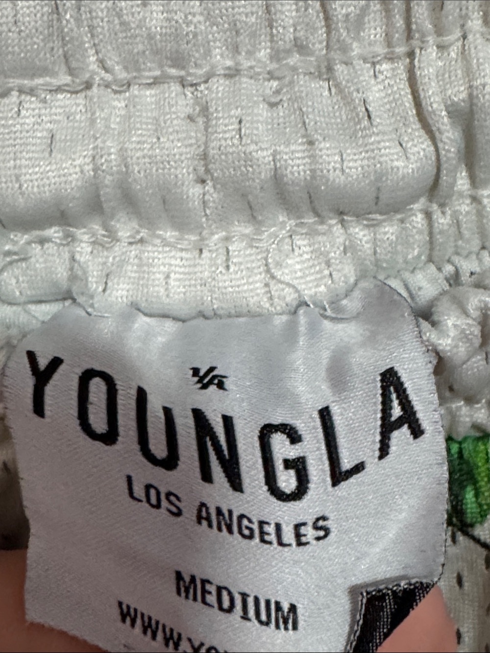 YoungLA Cream Floral Athletic Mesh Lined Basketball Humming Bird Print Shorts - Picture 2 of 5